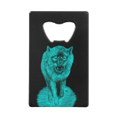 Loup noir en colère dans la nuit (Dos)