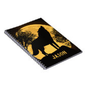Loup noir et jaune et Carnet de Pleine lune (Côté Droit)