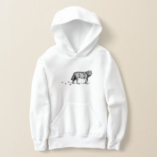 Loup Noir Foncé Cool Patte de Loup Noir Magie Rétr