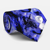 Loup, nuit bleue et cravates de lune (Roulé)