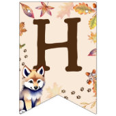 Loup petit sauvage une forêt bannière fête d'anniv (Deuxième drapeau)