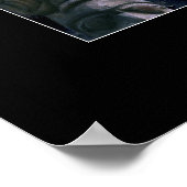 Loup, Ravens, Totem Pole & Aurora Poster d'Art (Coin)