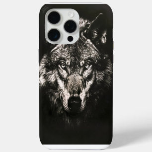 Loup Sauvage Monochrome Majestueux