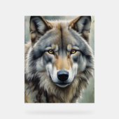 Loup solitaire Motivation Art Inspirationnel (Recto)