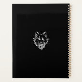 Loup tribal noir et blanc (Dos)