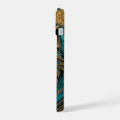 Loup Turquoise et Or (Côté gauche)