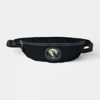Loup vintage et lune classique