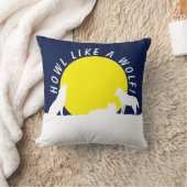 Loups au clair de lune, comment un loup ! Coussin (Couverture)