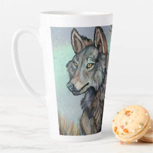 Loups de l'Arctique Mug latte hivernale