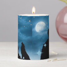 Loups en clair de lune