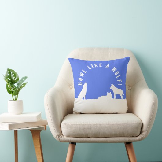 Loups en neige, comment un loup ! Coussin (Chaise)