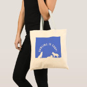Loups en neige, hurlant de faire du shopping! Sac (Devant (produit))
