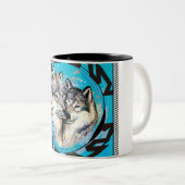 loups face image mug (Devant droit)