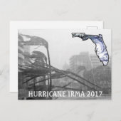 L'ouragan Irma Florida 2017 carte postale Memorabi (Devant / Derrière)