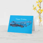 Lourde machine carte d'anniversaire (Fleur jaune)