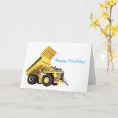 Lourde machine carte d'anniversaire (Fleur jaune)