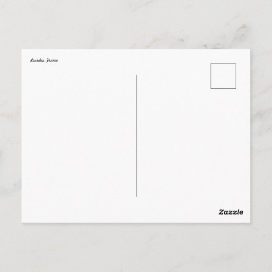 Lourdes Briefkaart (Achterkant)
