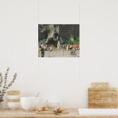  Lourdes, de Grotto Poster (Keuken)