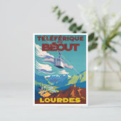 Lourdes France vintage Briefkaart (Staand voorkant)