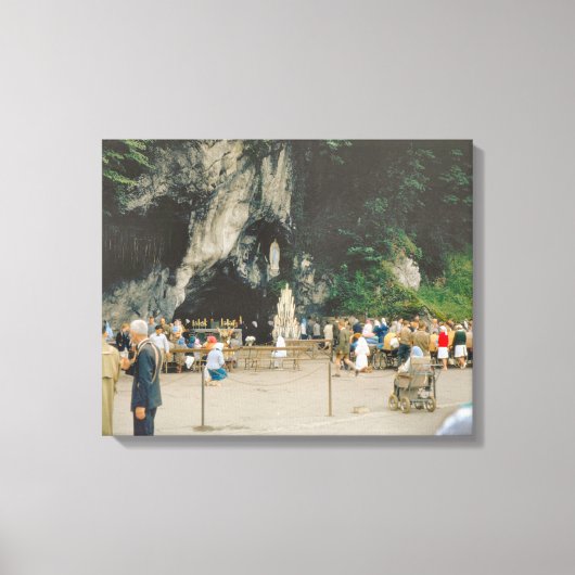  Lourdes, Grotto Canvas Afdruk (Voorkant)