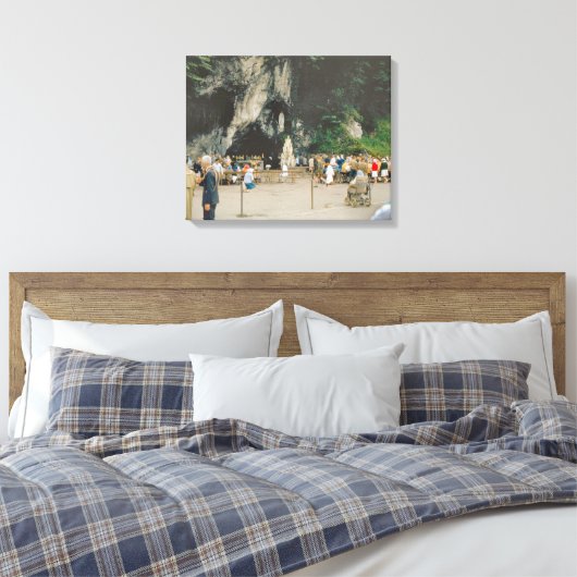  Lourdes, Grotto Canvas Afdruk (Insitu (Slaapkamer))