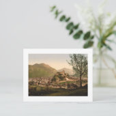 Lourdes, Pyreneeën - Stad en kasteel Briefkaart (Staand voorkant)