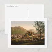 Lourdes, Pyreneeën - Stad en kasteel Briefkaart (Voorkant / Achterkant)