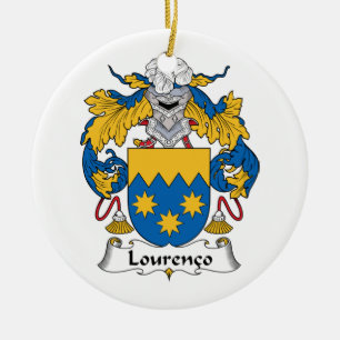 Lourenco Family Crest Keramisch Ornament