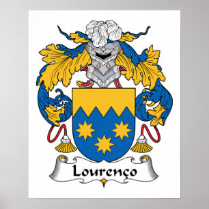 Lourenco Family Crest Poster