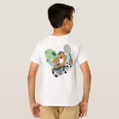 L'ours auto-graphe du camp T-shirt pour enfant Per (Dos entier)
