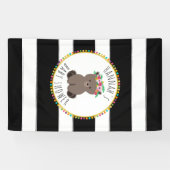 L'ours de Boho barre la bannière de baby shower (Horizontal)