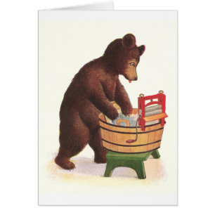 L'ours de nounours fait la blanchisserie