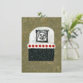 L'ours est fatigué Carte de voeux (Debout devant)