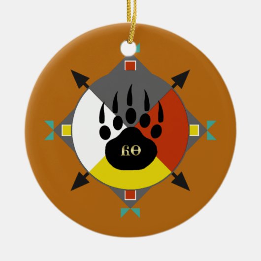 L'ours est mon ornement cherokee de frère (Devant)