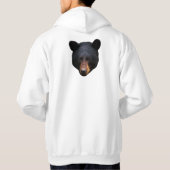 L'ours noir fait face à un Sweat - shirt à capuche (Dos)