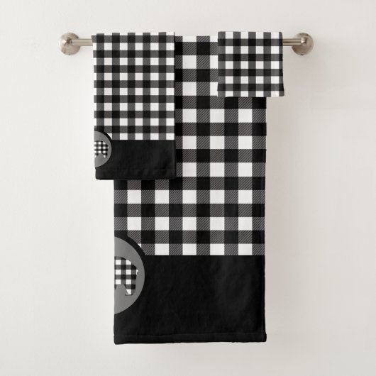 L'Ours Plaid Blanc Noir (En situation)