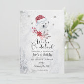 l'ours polaire hiver onderland invitation d'annive (Debout devant)