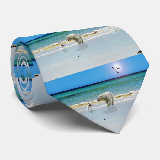 L'ours polaire rencontre Jack Russell, Cravate (Roulé)