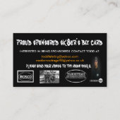 L'OUTRAGE MODERNE a commandité des cartes de (Dos)