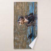 Loutre de mer ensoleillée (Serviette de bain)