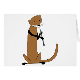 Loutre jouant le hautbois