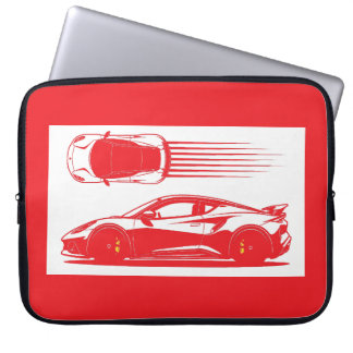 LOUTS EMIRA OP LAPTOPHOES EN HET IS TRANSPARANT LAPTOP SLEEVE