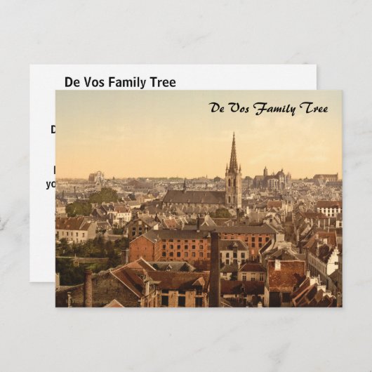 Louvain Cityview, België Briefkaart (Voorkant / Achterkant)