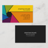 L'ouverture colore le carte de visite de (Devant / Derrière)