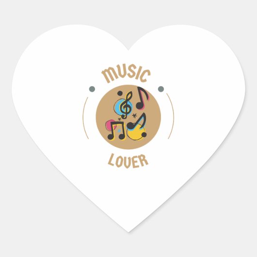 Louveur de musique Sticker (Devant)