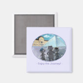 Louvre Carré Magnet 2 pouces - Profitez (Recto/Verso)