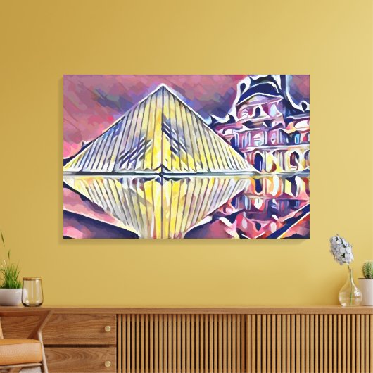 Louvre Museum Canvas Afdruk (Insitu (Woonkamer))