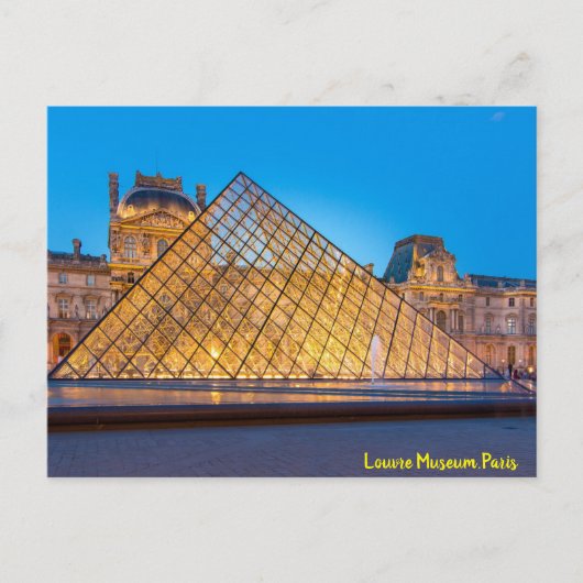 Louvre Museum, Parijs Briefkaart (Voorkant)