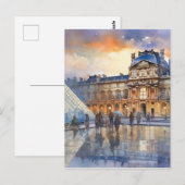 Louvre Museum Parijs Kunst Briefkaart (Voorkant / Achterkant)