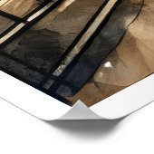 Louvre par une fenêtre Poster (Coin)